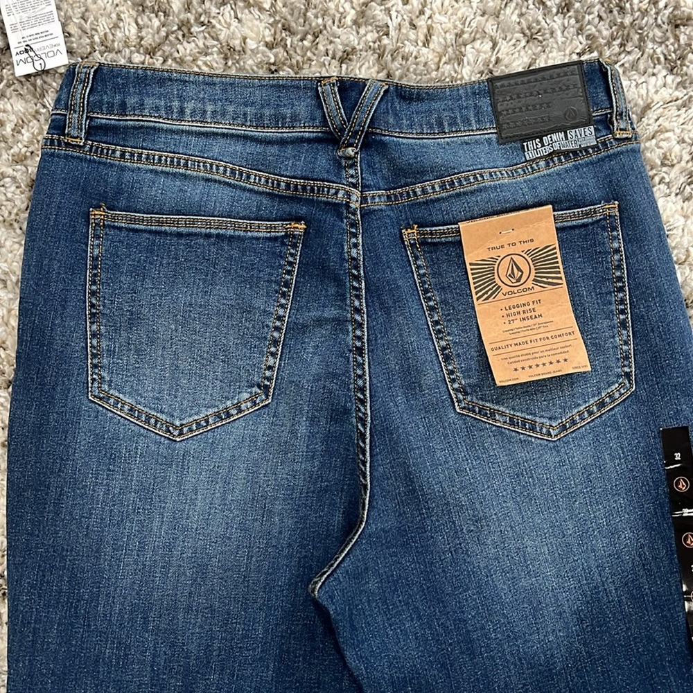 Volcom Jeans Denim Brand New High Rise Liberator Legging